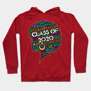 Class of 2020 Words in Afro Hoodie